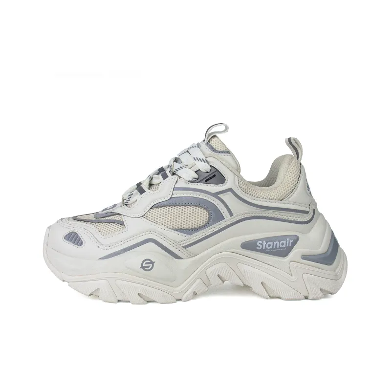 STANAIR Chunky Sneakers Women's Low Top Gray/White/Pink-6