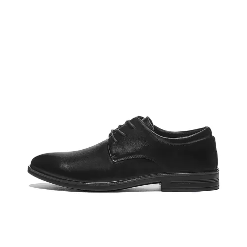 WARRIOR Dress Shoes Men Low-Top Black