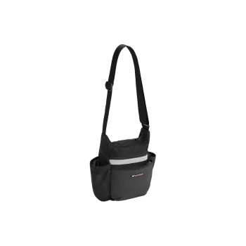 MONTBELL Nylon Crossbody Bag, Shoulder Bag Regular Unisex Black