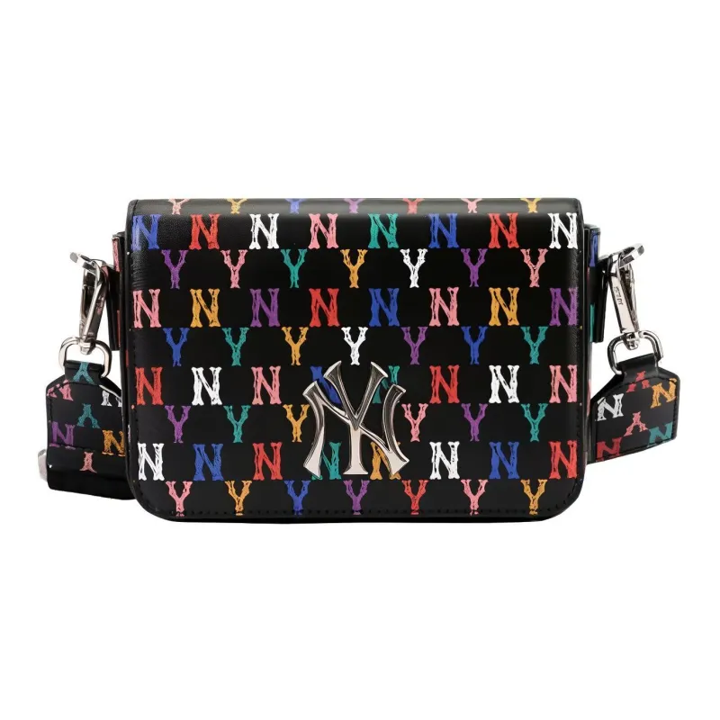 MLB Monogram Collection Cotton Shoulder Bag Unisex Black-0