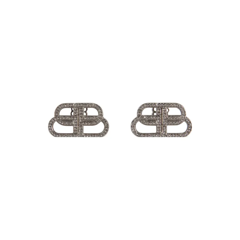 Balenciaga Stud Earrings Women's Silver-0