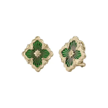 BUCCELLATI 18K Gold Stud Earrings Women's