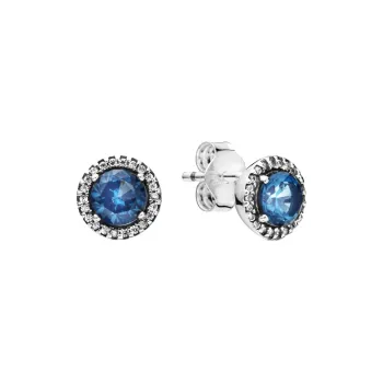 Pandora 925 Sterling Silver Stud Earrings Women's Silver
