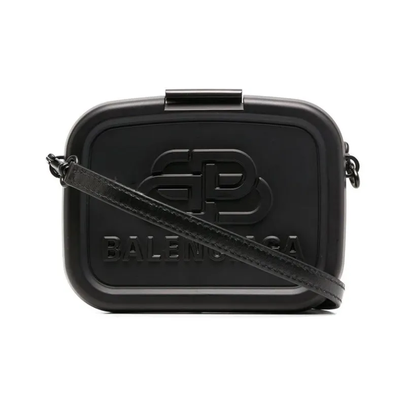 Balenciaga Sheepskin Lunch Bag, Crossbody Bag, Shoulder Bag Women's Black-0