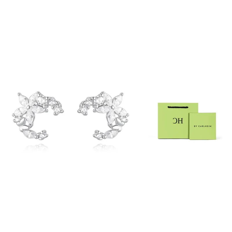 CARLHEIM Stud Earrings Women's Silver-0