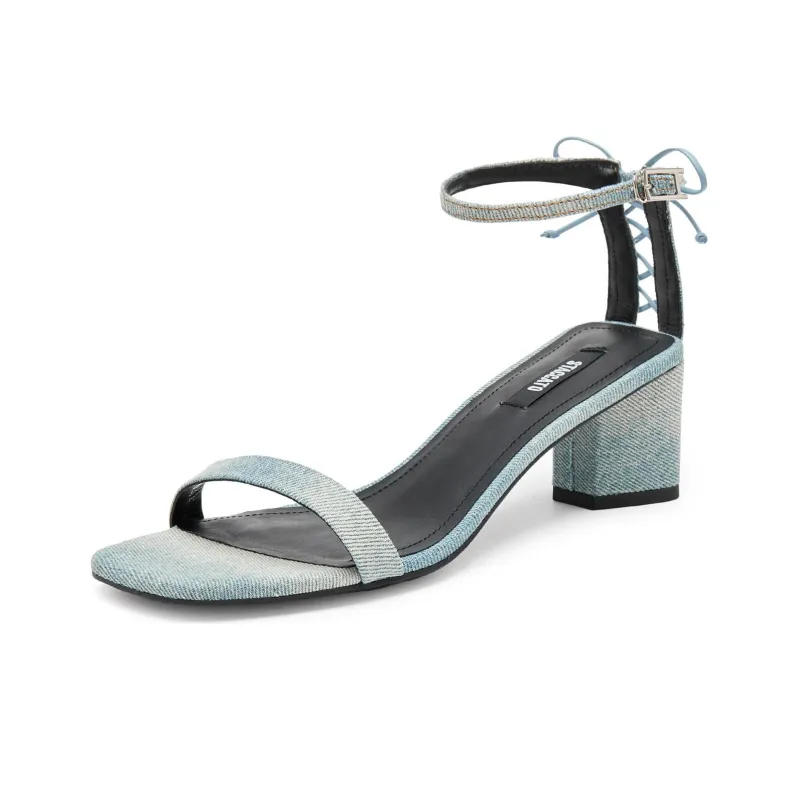 Staccato Diva Chunky Heels One Strap Sandals Women's-1