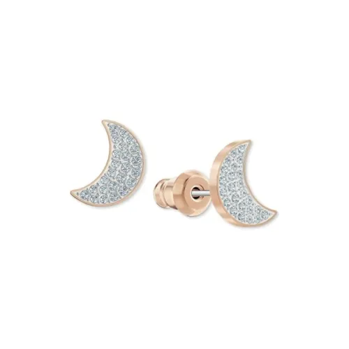 Swarovski Stud Earrings Women's Rose Gold