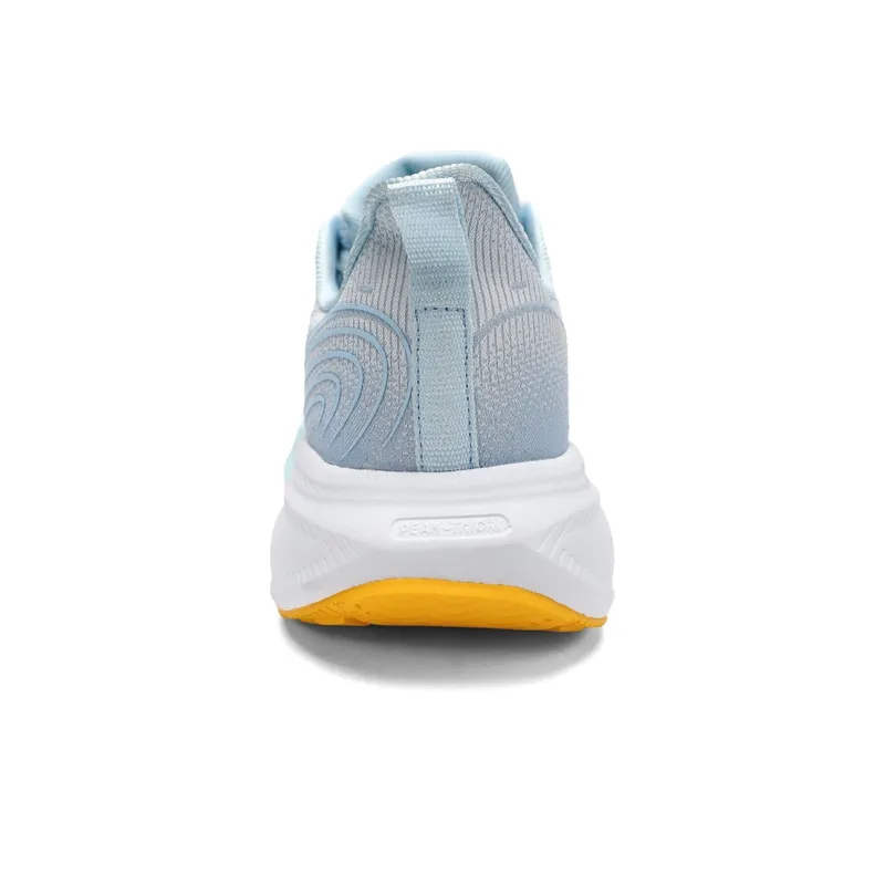 PEAK Cushioned Slip Resistant Abrasion Resistant Low Top Running Shoes Men's Big White Fine Blue-3