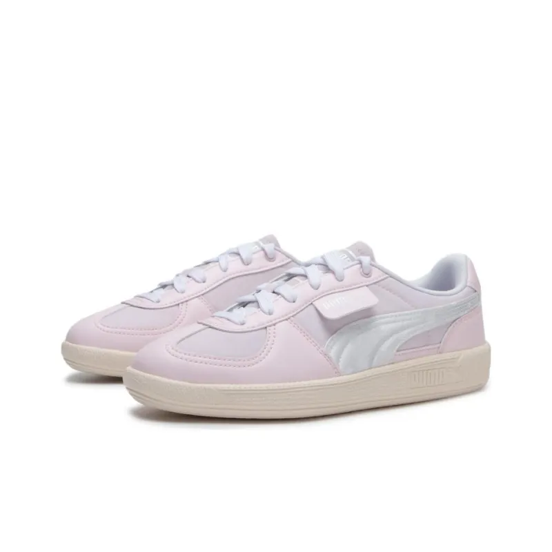 PUMA Palermo Slip-Resistant Cushioning Low-Top Skateboard Shoes Women's Pink White-2