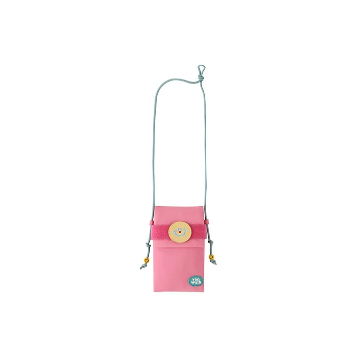 VANWALK Nylon One Shoulder Crossbody Cell Phone Pouch Trumpets Women's Blue/Yellow/Pink-4
