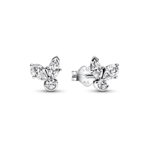 Pandora Stud Earrings Women's Silver