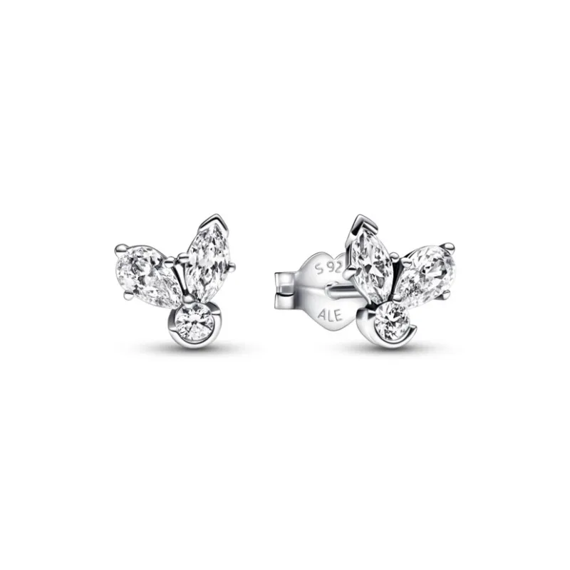 Pandora 925 Sterling Silver Stud Earrings Women's-0