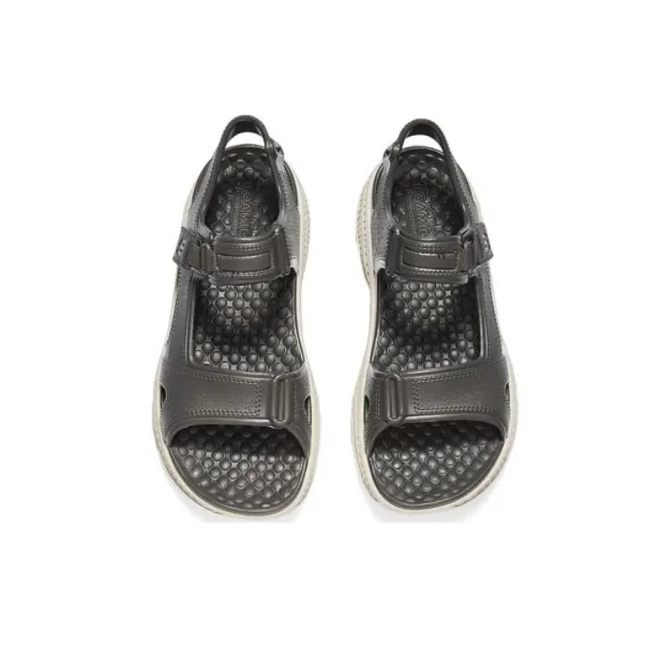 Skechers Cushioning, Slip Resistant, And Abrasion Resistant Low Top Casual Shoes Men's Charcoal Gray-2