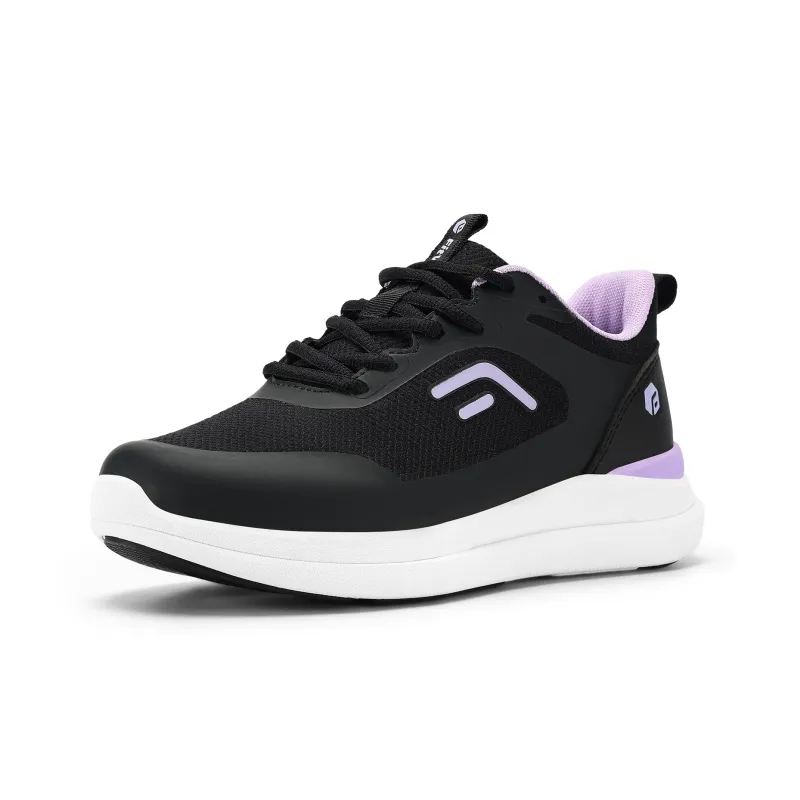 Fitville Training Shoes Women's Low Top Black Purple/Gray Pink-1
