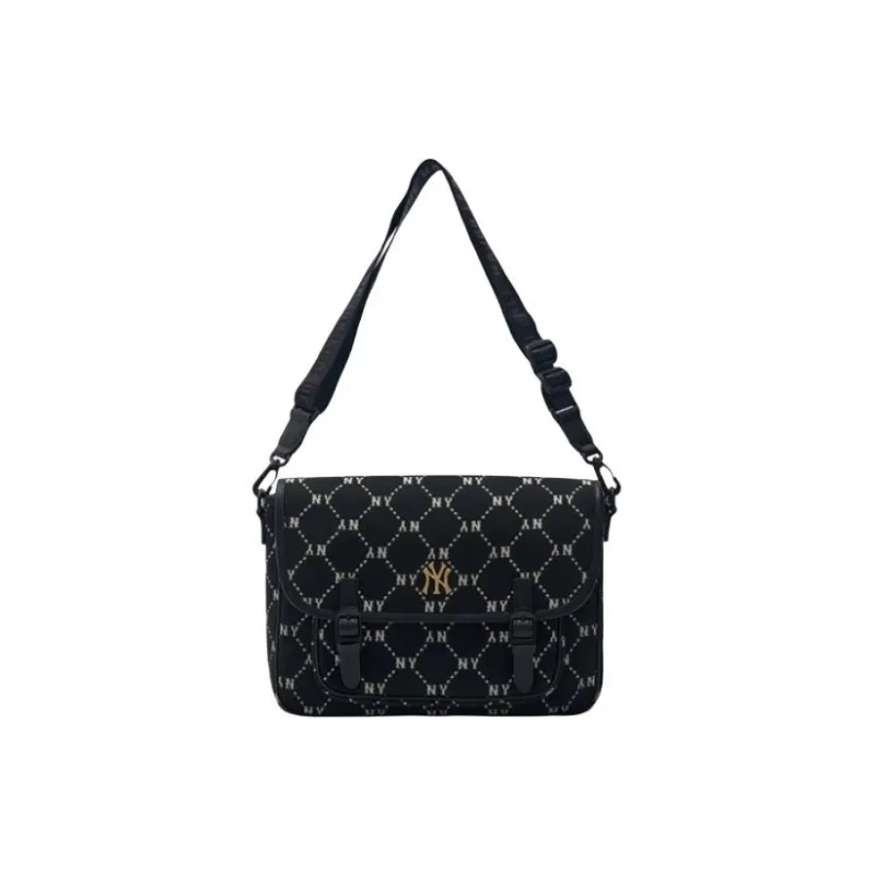 MLB Polyester Messenger Bag, Crossbody Bag Regular Women's Black-4