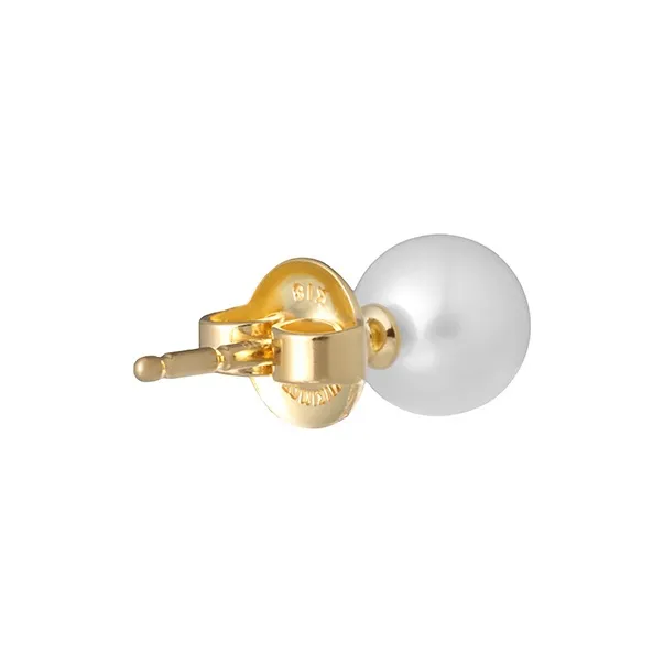 MIKIMOTO 18K Gold Stud Earrings Women's-3