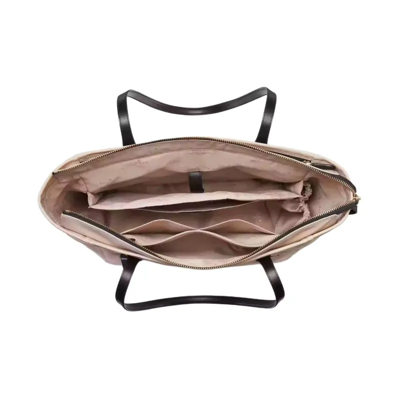 Kate Spade Chelsea Recycled Nylon Tote Bag, Shopping Bag, Shoulder Bag, Handbag Women's Warm Beige-3