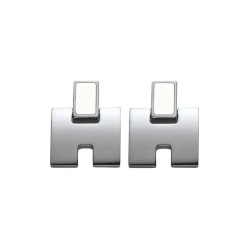 HERMES Stud Earrings Unisex