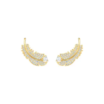 Swarovski Gold Plated Stud Earrings Women's