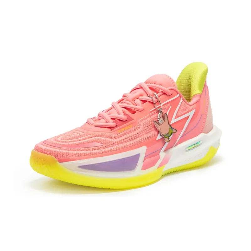 361° BIG3 4.0 Quick Pro Basketball Shoes Men Low Top Fluorescent Light Coral/Light Lime-1