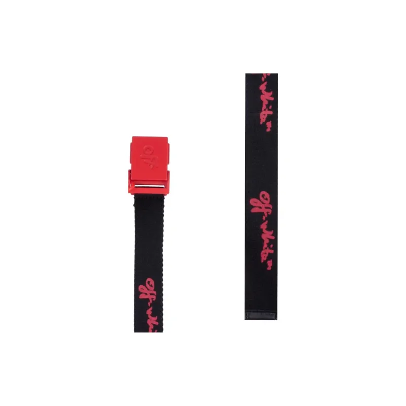 OFF WHITE Logo Embossed Buckle Belt-1