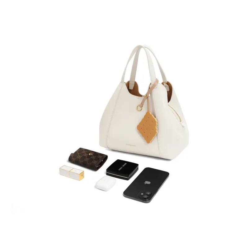 BELLE Cow Leather Crossbody Bag Regular Women's Solid Color Plain-13
