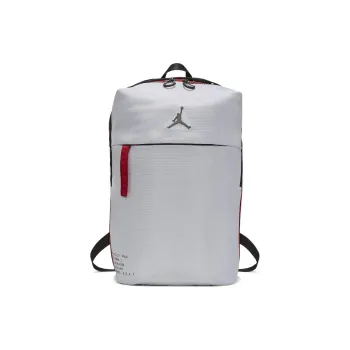 Jordan Polyester Computer Basketball Bag Backpack Regular Unisex White Gray