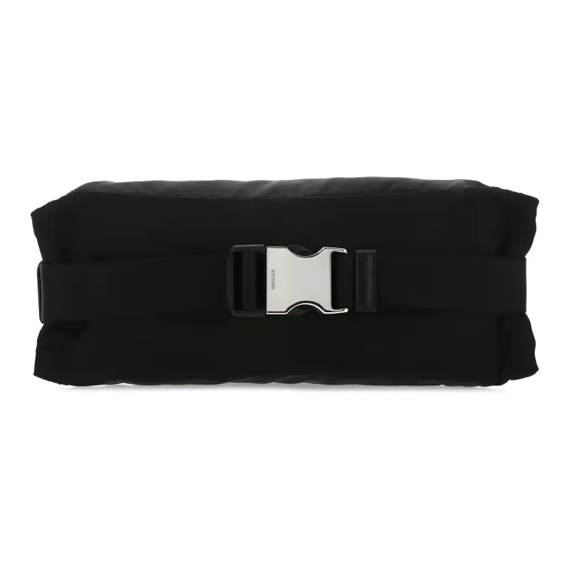 PRADA Nylon Fabric Fanny Pack Women's Black-2