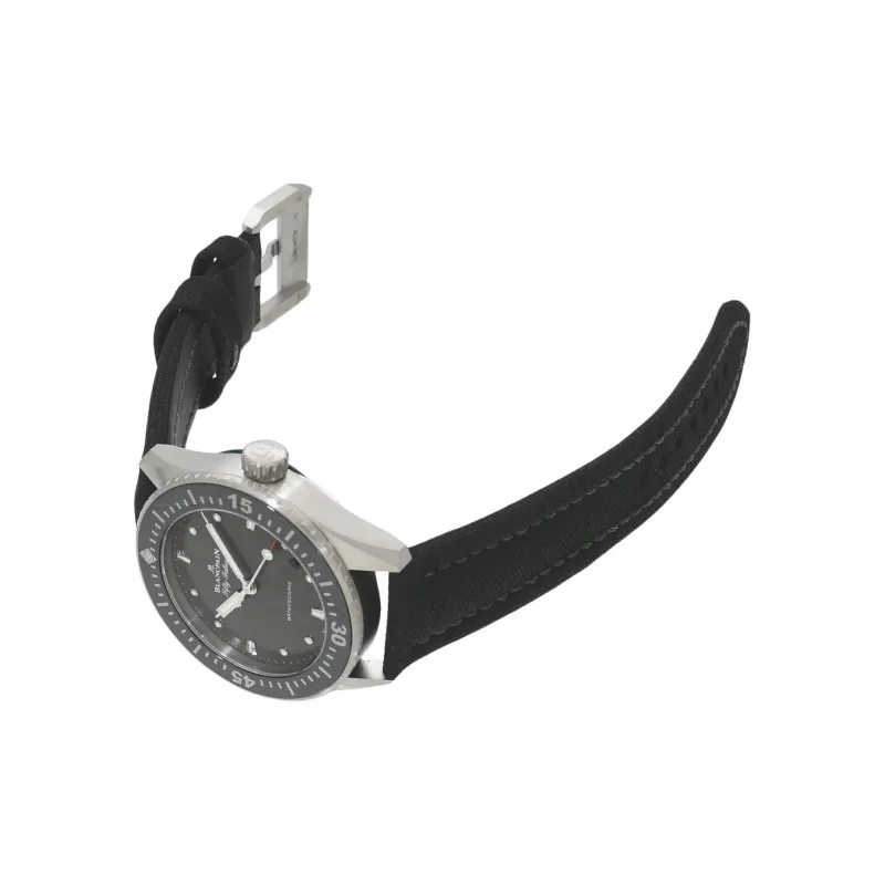 BLANCPAIN FIFTY FATHOMS Automatic Mechanical Movement Men's Watches Watch 38mm Gray Dial Stainless Steel Case-3