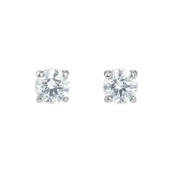 Swarovski Crystal Stud Earrings Women's Transparent