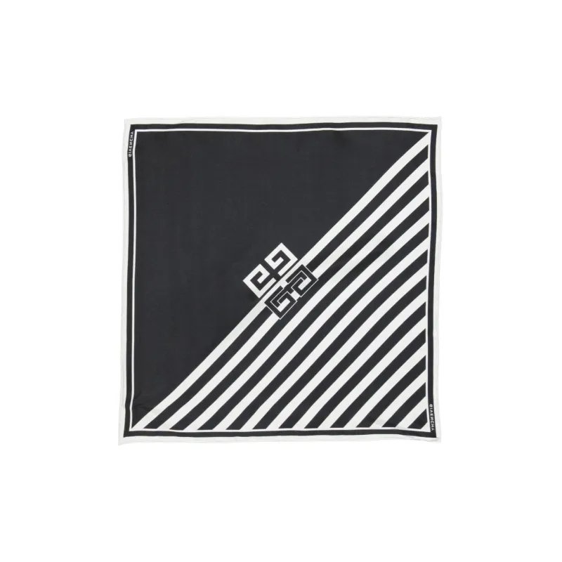 Givenchy 4G Striped Silk Scarf-1