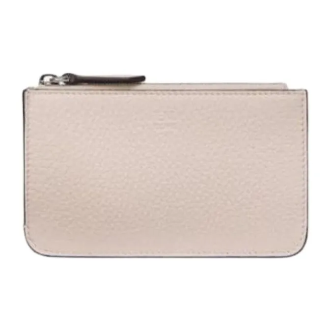 FENDI Peekaboo Leather Wallet Women's White-0