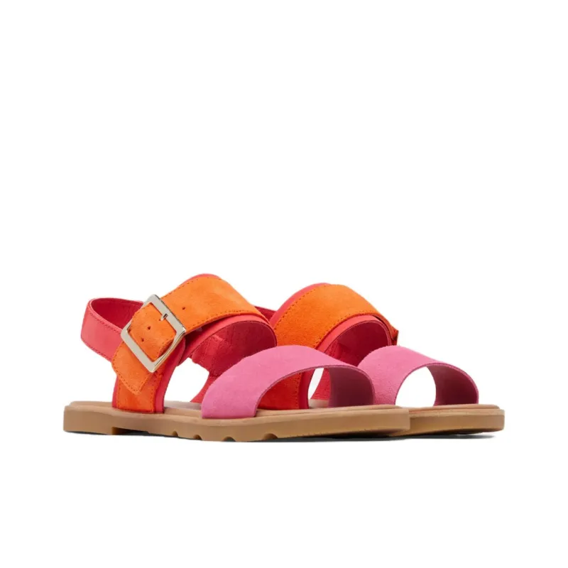 SOREL Beach Sandals Women's Pink Orange-3