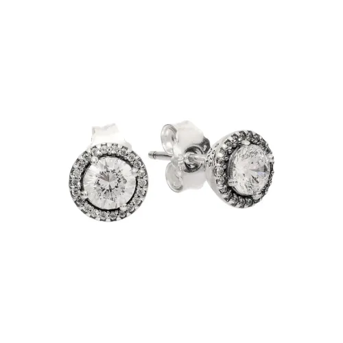 Pandora Stud Earrings Women's Silver