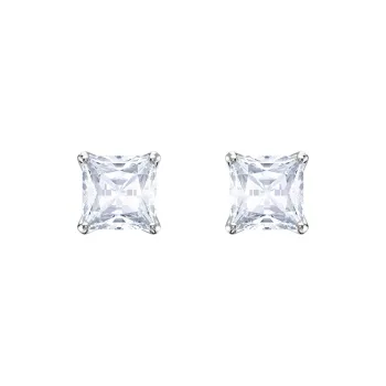 Swarovski Swarovski Element Stud Earrings Women's White Gold