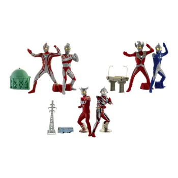 BANDAI Ultraman Character Ultimate Sparkling Collection Bandai Ultraman 04&05&06 13cm Scale Figures