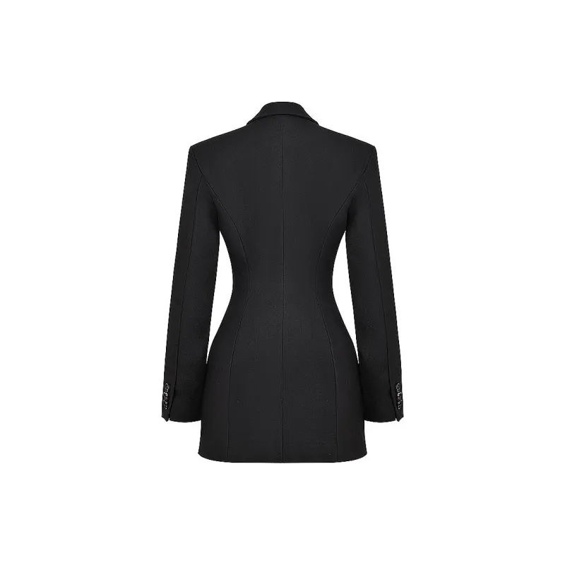HOUSE OF CB AMIA Long Sleeved Dress Women's BLACK/Black-1