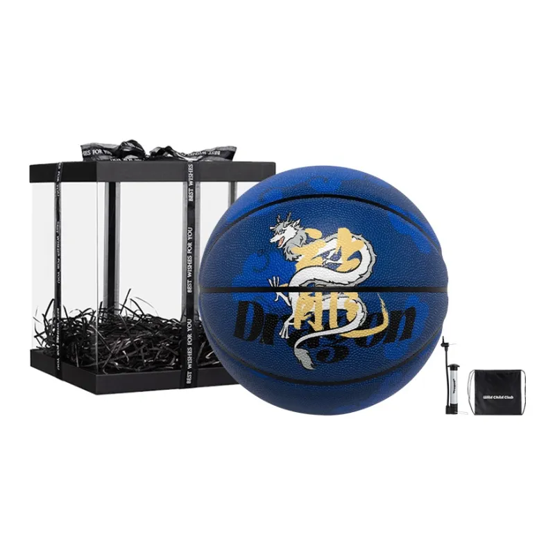 Wild Child Club x FEIRENZAILIANMING Size 7 Ball Indoor, Outdoor, All Basketball PU Blue-1