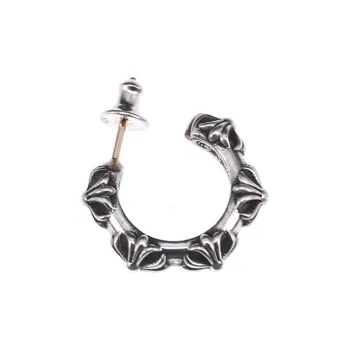 Chrome Hearts 925 Sterling Silver Stud Earrings Unisex