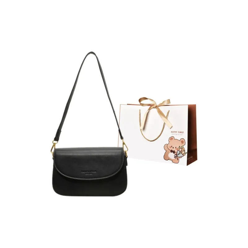 ERANGBEAR PU Small Square Bag Shoulder Bag Regular Unisex Brown/Black/Pink/Ecru-6