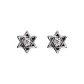 Six-Pointed Star Stud Earrings, 1 Pair