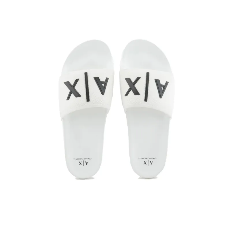ARMANI EXCHANGE Slide Slippers Men's White-2