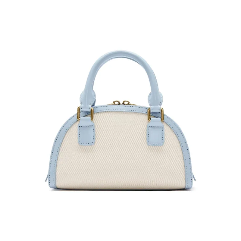 Staccato Fabric With Cow Leather Minimalist Style, Elegant And Large Capacity Crossbody Handbag Regular Women's-6