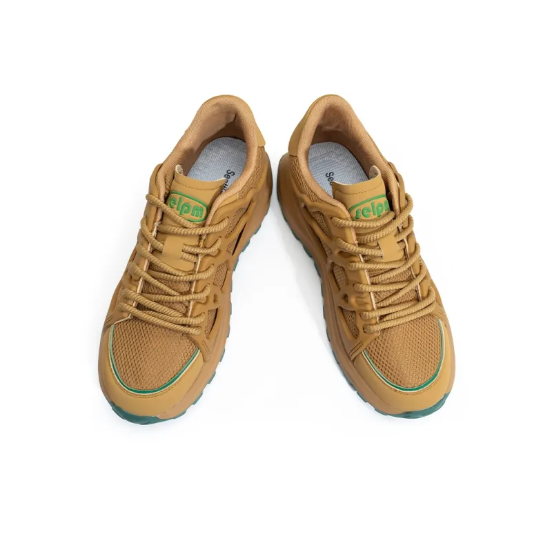 Seattle Palm Anti Slip Wear Resistant Low Top Skateboard Shoes Unisex Brown-6