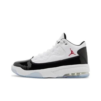 JORDAN Max Aura 2 White Black Gym Red
