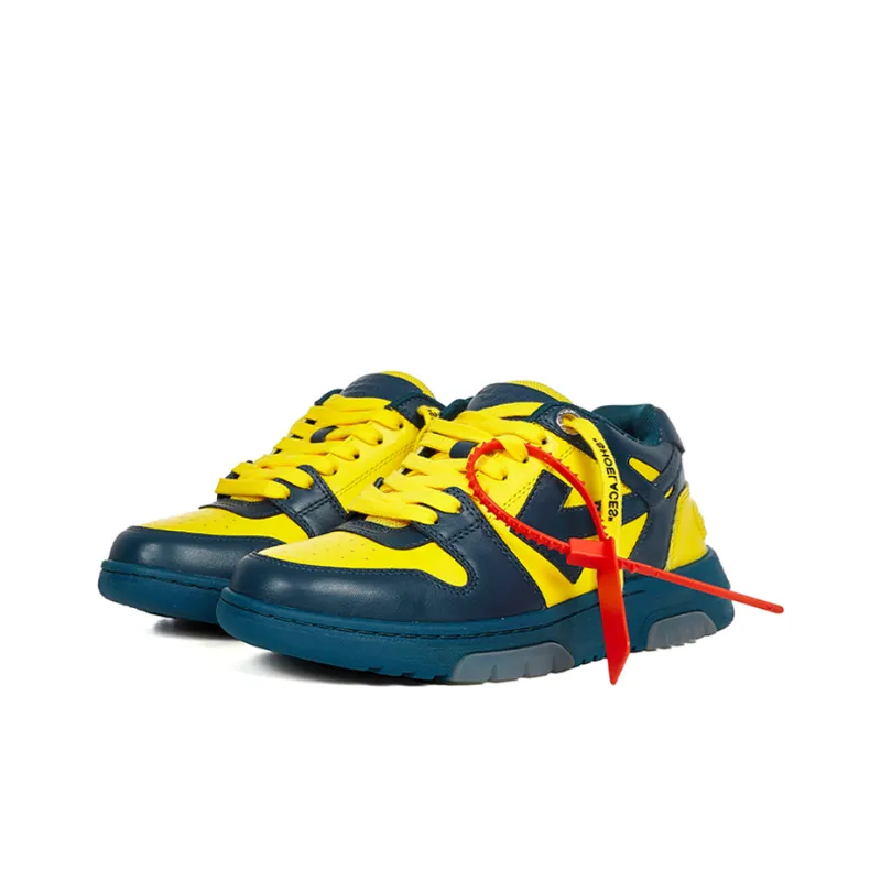 OFF WHITE Out Of Office Low Sneakers Blue/Yellow Women's-2