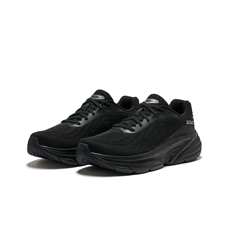 Saucony GUARD Cushioned Slip-Resistant Abrasion-Resistant Breathable Low-Top Running Shoes Unisex Black Silver-2