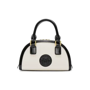 Staccato Fabric With Cow Leather Minimalist Style, Elegant And Large Capacity Crossbody Handbag Regular Women's