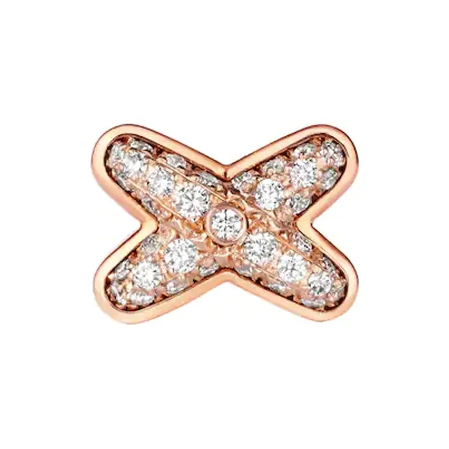 Chaumet 18K Rose Gold, Diamond Stud Earrings Women's-0