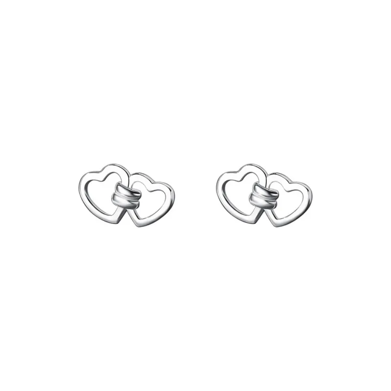 High Quality 999 Fine Silver Stud Earrings Fashion Stud Earrings Women's-0
